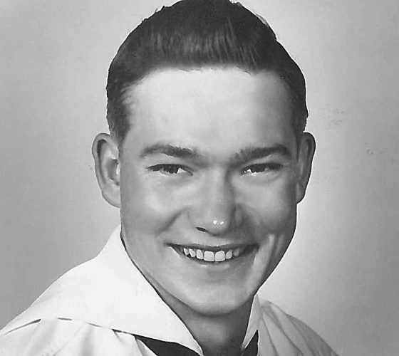 Carlson served on the same ship as his brother in the Navy